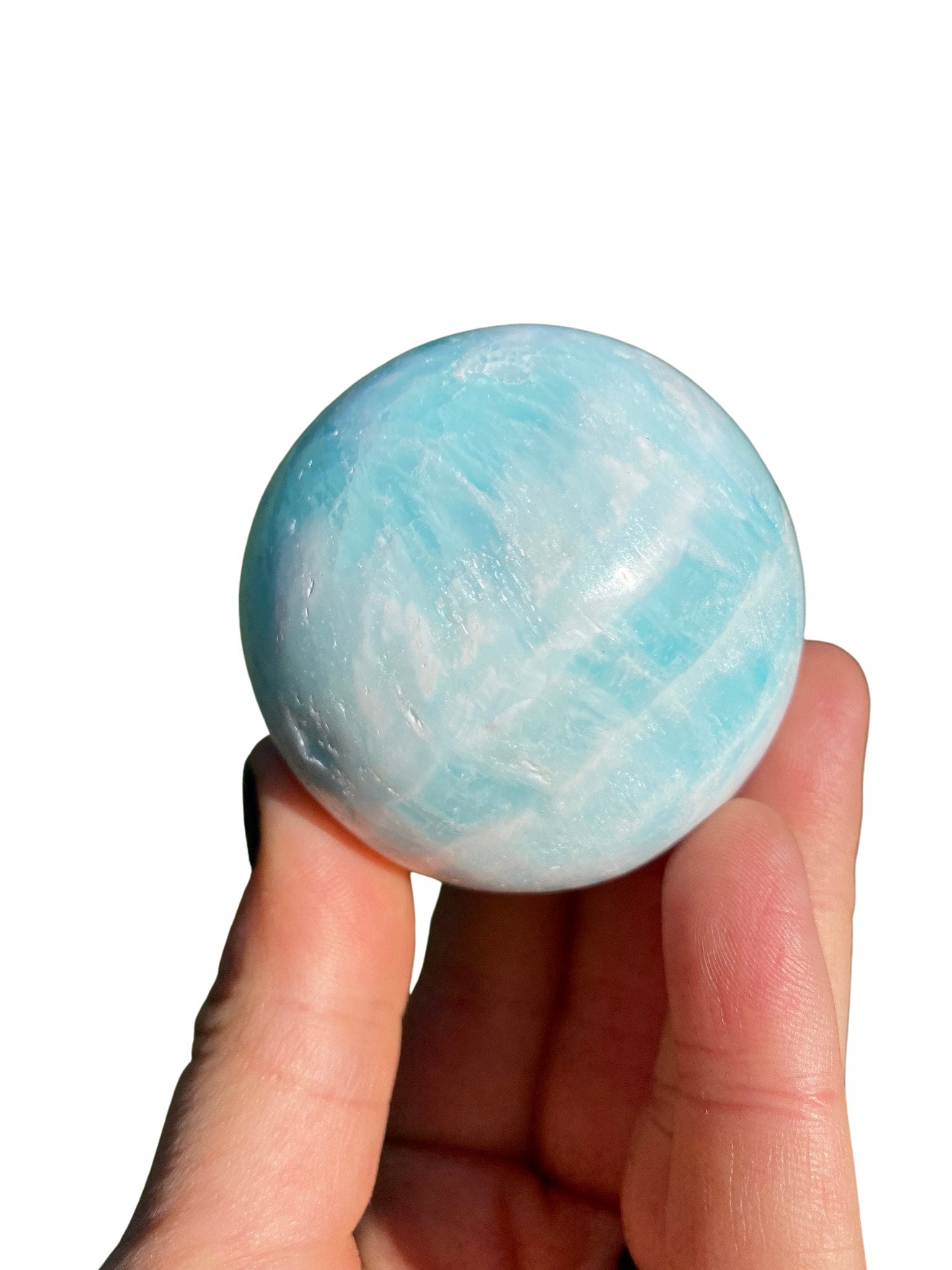 カリビアンカルサイト　スフィア　サイズ74mm 水の星】カリビアン カルサイト スフィア | Y.S.Y24