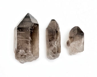 Raw smoky quartz point crystal - raw Smoky Quartz Crystal - Crystal Quartz - Smoky Quartz point - Healing Crystals and stones - Root Chakra