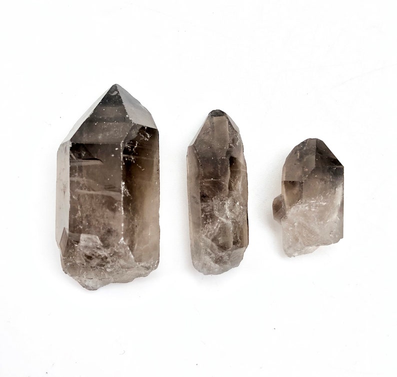 Raw smoky quartz point crystal - raw Smoky Quartz Crystal - Crystal Quartz - Smoky Quartz point - Healing Crystals and stones - Root Chakra 