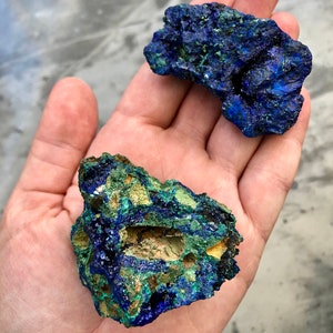 Raw Azurite Crystal Azurite Malachite Stone Raw Azurite Stone Healing Crystals and Stones Rough Malachite Azurite Crystal image 9