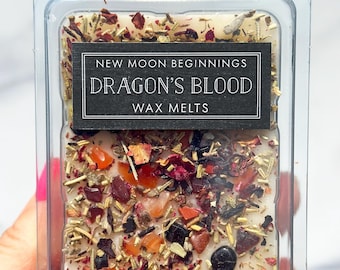 Dragon's Blood Wax Melts - Dragon's Blood Crystal Wax Melt - Crystal Intention Wax Melt - Dragon's Blood Ritual Wax Melt - Handmade!