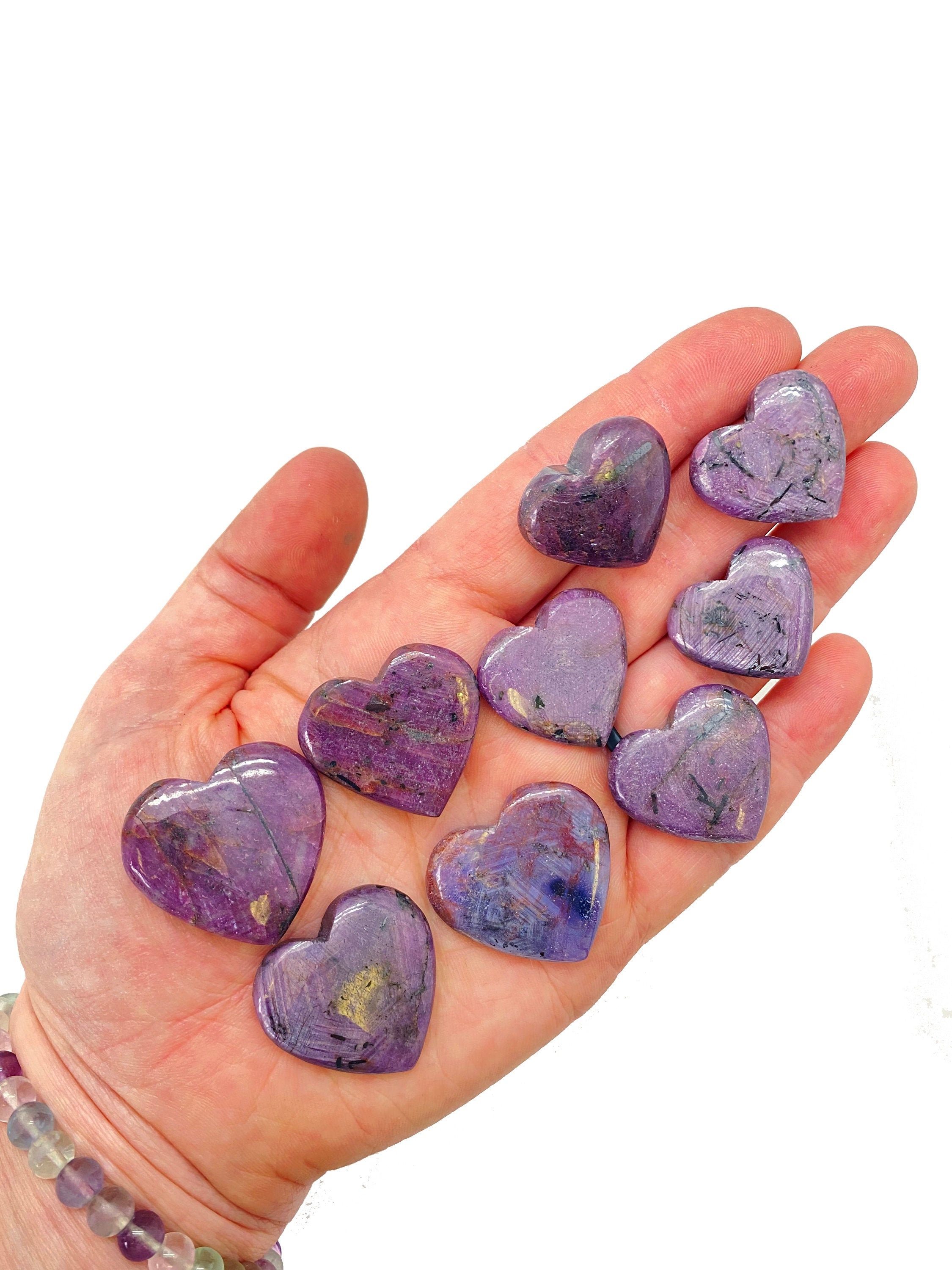 Ruby Corundum Heart (0.75" - 1.25") Ruby Stone Heart - Ruby Tumbled Stone - Crystals and Stones - Ruby Crystal Heart - Heart Chakra