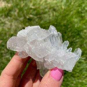 Raw Clear Quartz Cluster - Extra Quality Quartz Cluster - Rough Crystal Quartz Cluster - Clear Quartz Specimen - Unique Quartz Cluster - 43