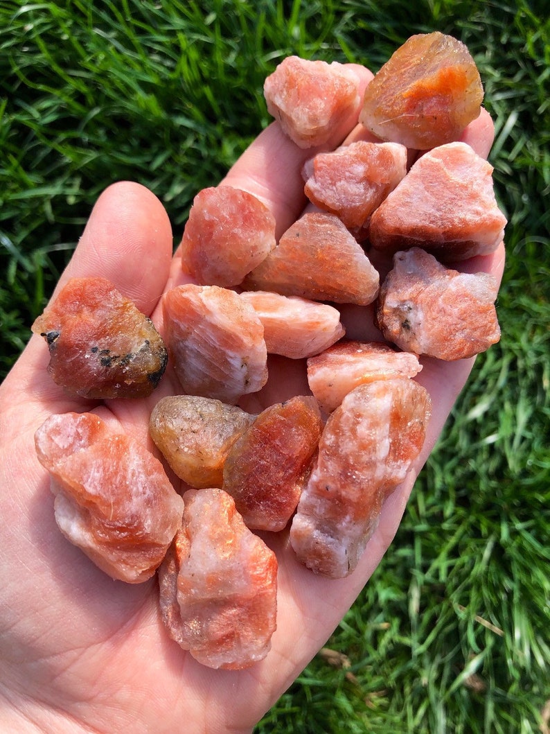 Raw sunstone crystal Grade AAA raw sunstone stone rough Etsy