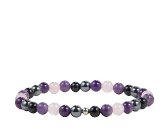 Empath Protection Bracelet - Elastic Bracelet - Empath Support Bracelet - Empath Protection Crystals - Crystal Bracelet for Protection