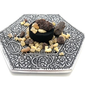 Frankincense and Myrrh Resin 1oz with Charcoal Disk - Frankincense Incense and Myrrh Incense Kit - Resin Incense - Incense Resin Kit