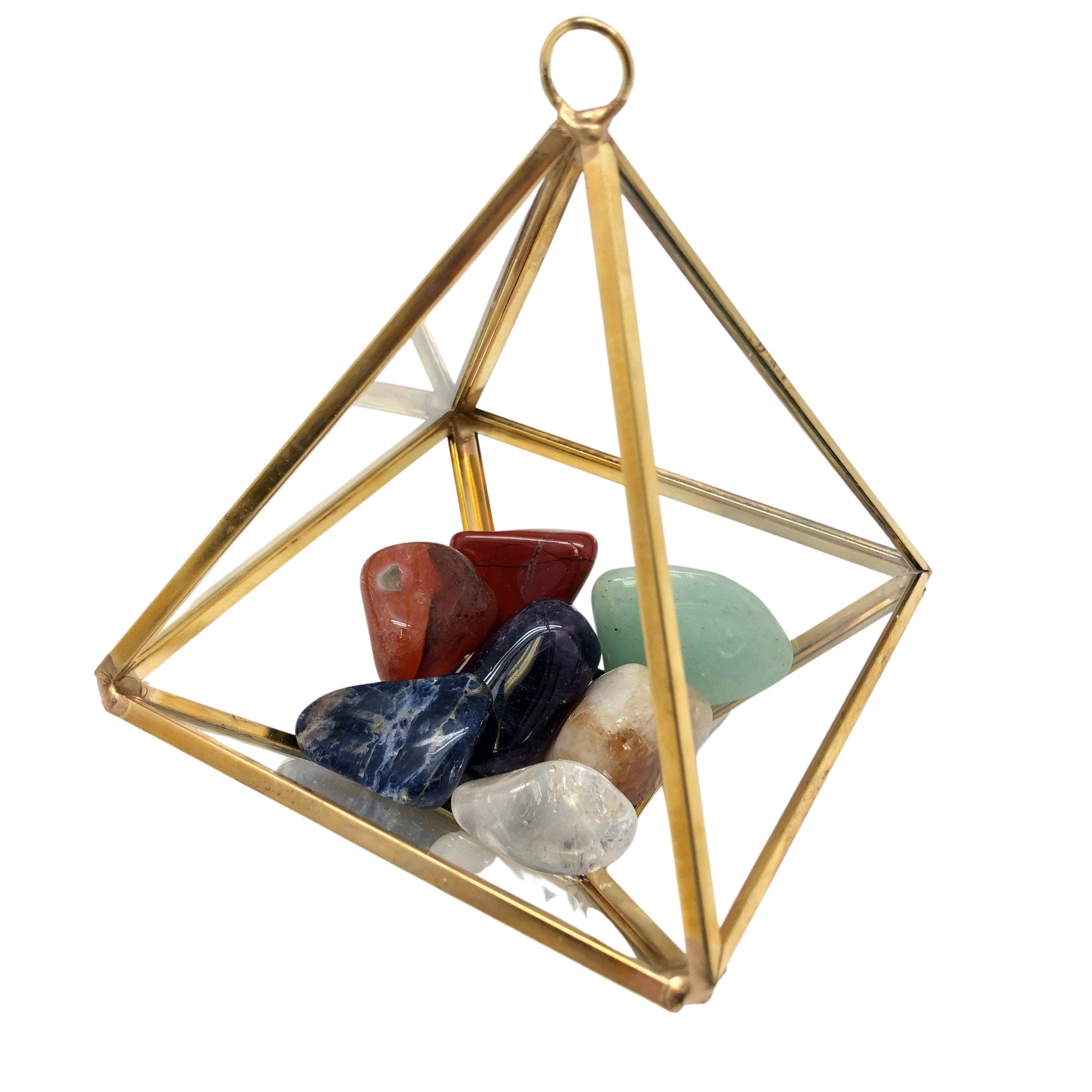 Glass Box With 7 Chakra Crystal Set Prism Box Seven Chakra Etsy Australia