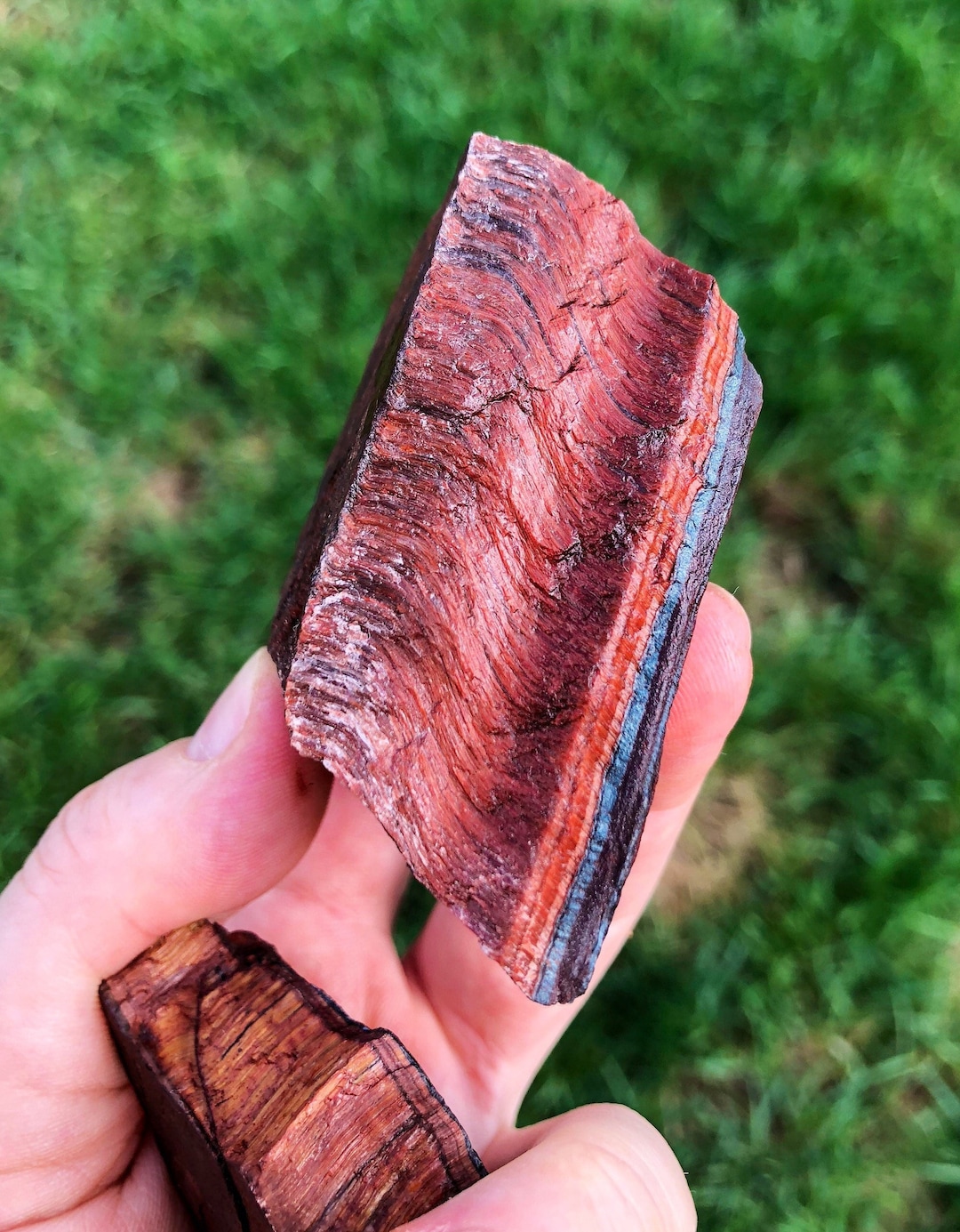 Raw Red Tiger Eye Stone - Rough Red Tigers Eye Crystal - Red