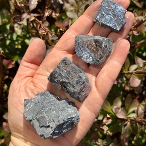 Raw Galena - Rough Galena Crystal - Galena Raw - Galena from Morocco - Raw Galena Mineral Specimen - Raw Silver Crystal - Galena Stone Rough image 2