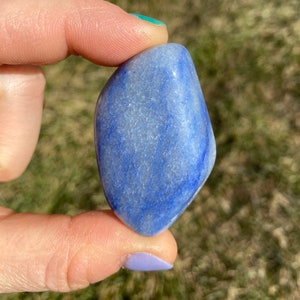 Blue Aventurine Tumbled Stone - Multiple Sizes Available - Tumbled Blue Aventurine Crystal - Polished Aventurine Gemstone - Aventurine Stone