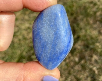 Blue Aventurine Tumbled Stone - Multiple Sizes Available - Tumbled Blue Aventurine Crystal - Polished Aventurine Gemstone - Aventurine Stone