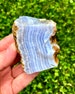 Raw Blue Lace Agate Stone - rough blue lace agate - healing crystals and stones - raw blue lace agate slab - raw agate stone - raw stones