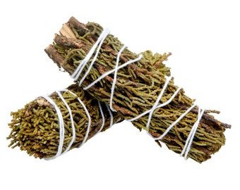 Juniper Stick -  Herb Bundle - Juniper Wand - Juniper Incense - Natural Incense - 4-5"  stick - smoke cleansing