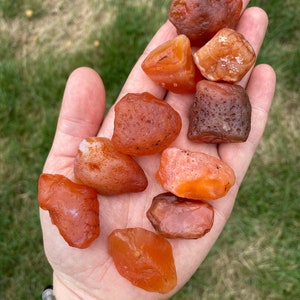 Raw Carnelian Stone Raw Carnelian Gemstone Rough Carnelian Healing Crystals & Stones Carnelian Crystal Sacral Chakra Crystals image 9