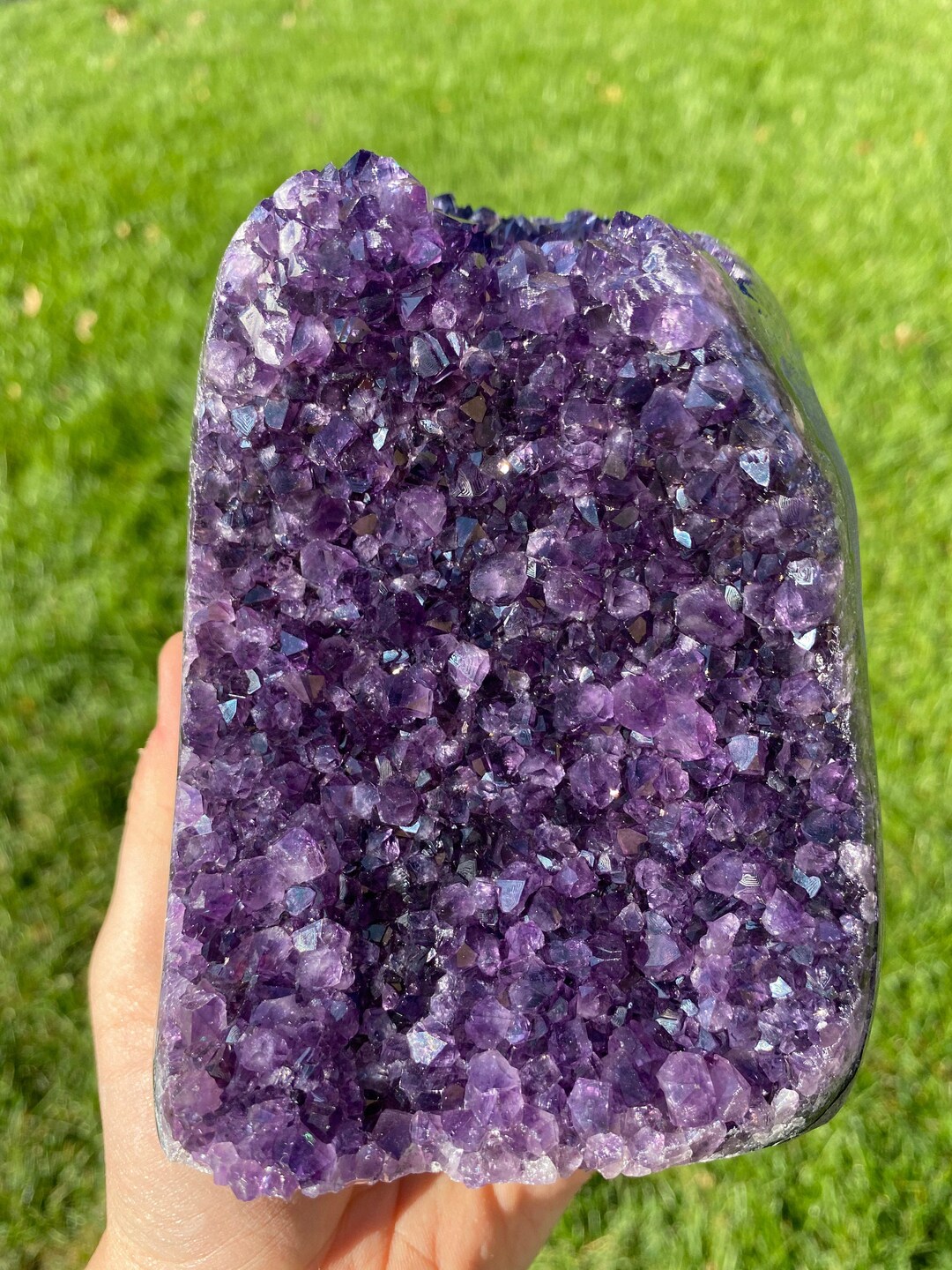 Raw Amethyst Standing Crystal Cluster Geode Large Amethyst Specimen Raw