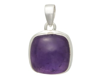 Amethyst Crystal Pendant Sterling Silver - Amethyst Stone amethyst jewelry - amethyst necklace - crown chakra stone - Amethyst Pendant 1808