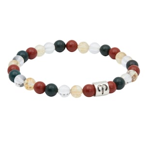 Aries Bracelet Elastic  - Aries Zodiac Bracelet - Aries Zodiac Crystal Bracelet - Aries Zodiac Sign Bracelet - Astrology Gifts - Aries Gift