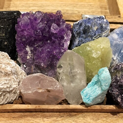 Healing Crystals and Stones Set Chakra Stones Raw Crystals Etsy