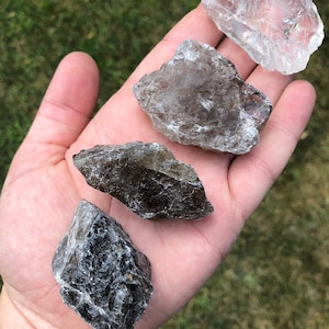 Rough Smoky Quartz Crystal (0.5" - 3") - Raw Smoky Quartz - Natural Smoky Quartz Chunk - Grounding Crystal - Genuine Smoky Quartz Raw