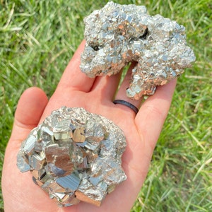 Raw Pyrite Cluster Grade A Raw Pyrite Stone Rough Pyrite Crystal Cluster Gold Pyrite Nugget High Quality, A-Grade Pyrite Cluster image 2