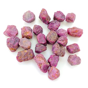 AAA Raw Ruby Pieces Rough Ruby Bulk Raw Gemstone Healing Crystal Genuine Uncut Ruby Crystal July Birthstone