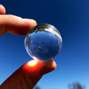 Clear Quartz Sphere - Clear Quartz Crystal Ball - Crystal Quartz Marble - Rock Crystal - Crown Chakra Stone - Clear Quartz Polished Sphere