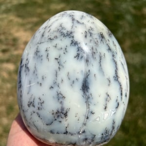 Dendritic Opal Standing Freeform - Merlinite Freeform - Standing Dendritic Opal Freeform - Polished Dendritic Opal Crystal Sculpture - 6
