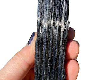 Raw Black Tourmaline Log (0.5”- 9”) A-Grade - Rough Black Tourmaline Stone - Natural Black Tourmaline Crystal - Several Sizes - From Brazil