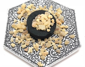 Resina de incienso de 28 g con disco de carbón - Kit de incienso - Resina de incienso - Incienso de resina - Purificación de humo