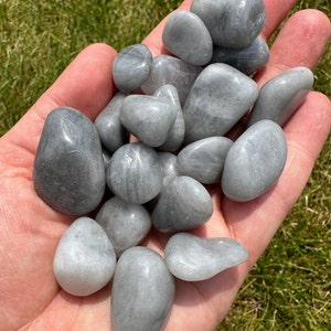 Lunar Quartz Tumbled Crystal - Polished Luna Rose Quartz Tumbles - Smoky Quartz, Rose Quartz, Lithium Quartz - Tumbled Lunar Quartz Crystal