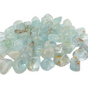 Blue Topaz Tumbled Stone - Grade AA - Multiple Sizes Available - Tumbled Blue Topaz Crystal - Polished Blue Topaz Gemstone - Gemmy Topaz