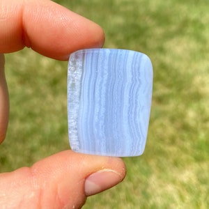Blue Lace Agate Stone - Blue Lace Agate Slice - Small Blue Lace Agate Slab - High Quality A Grade Blue Lace Agate Slice
