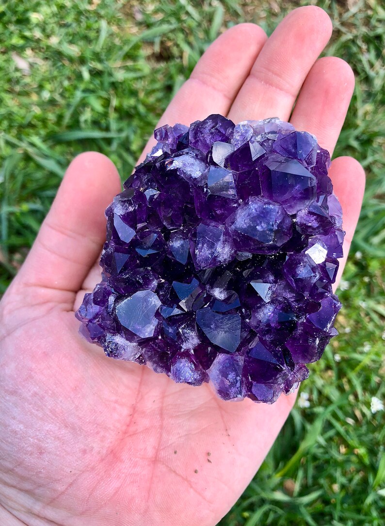 Raw Amethyst Crystal Cluster standing Raw Amethyst Stone Etsy Australia