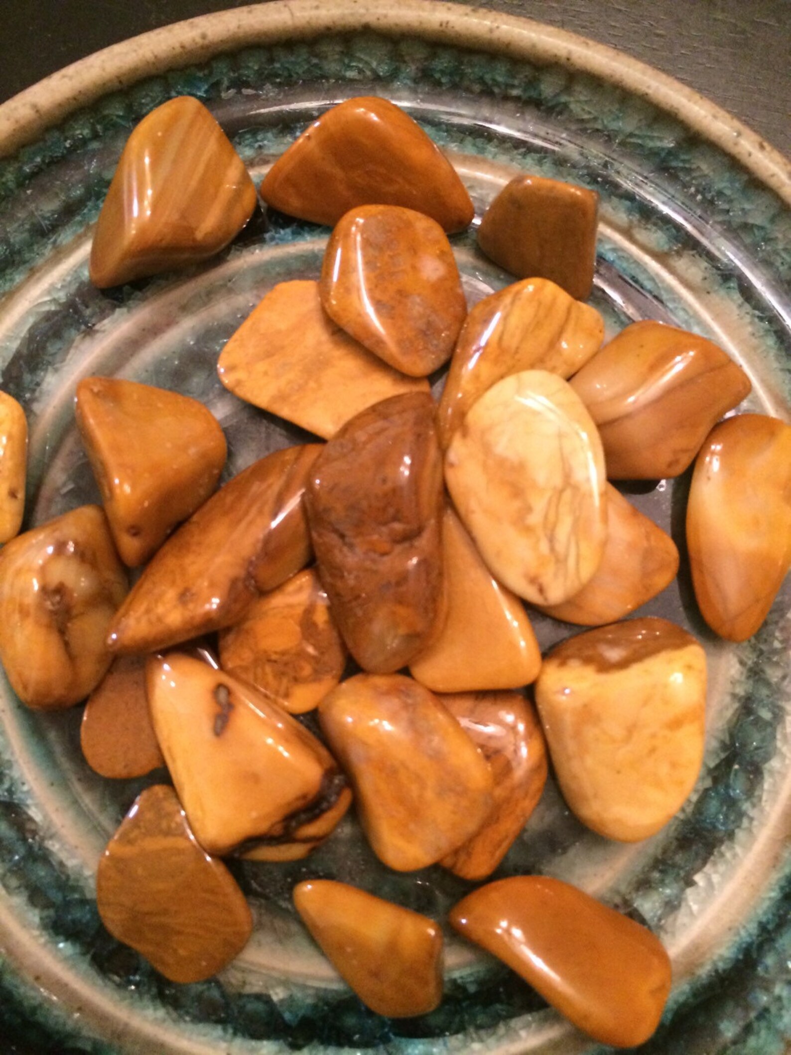 Yellow Jasper Tumbled Gemstone Yellow Jasper Healing Crystal Etsy
