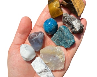 Gemini Crystal Set - Gemini Zodiac Crystals - Gemini Gifts - Gemini Birthstone Set - Zodiac Crystal Kit - Gemini Crystals Birthday Gift