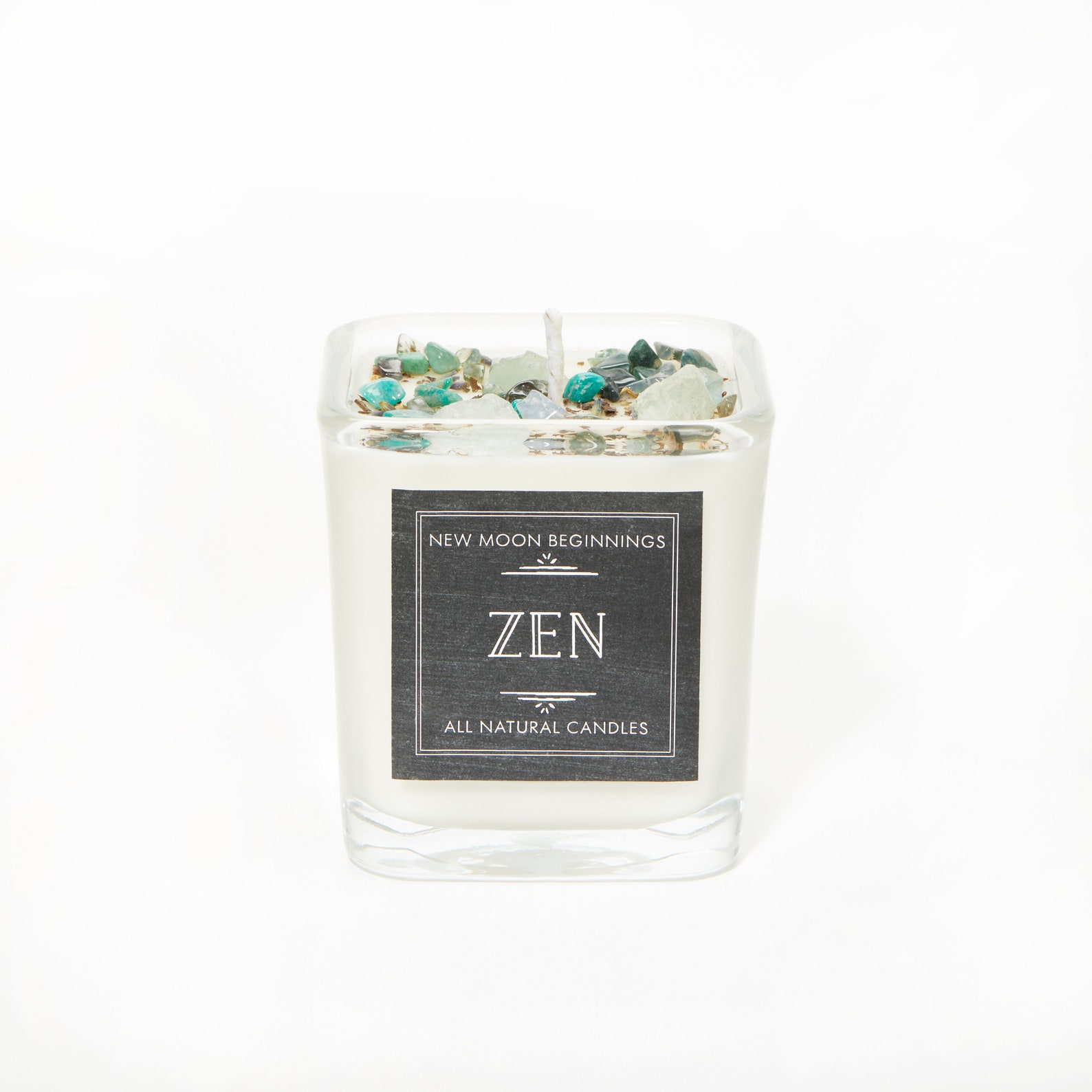 Zen Candles Relaxation Candles Crystal & Herb Candles Etsy