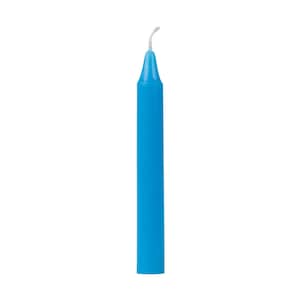 Light Blue Candle (4&quot;) - Ritual Candle - Light Blue Chime Candle - Unscented Candle - Chime Candles - Intention Candle for Spells - 70% Off