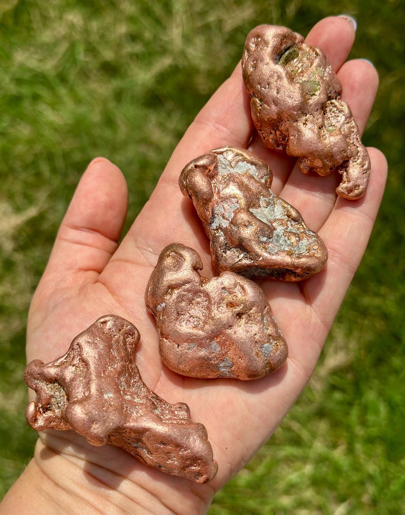 Raw Copper Nugget - Crystals and Stones - Natural Copper from Michigan - Copper Specimen - Copper Nuggets - Copper Metal image 10