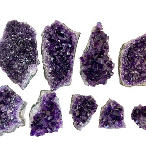 Raw Amethyst Crystal Cluster 1.5 to 6 Grade A Amethyst Cluster Rough Amethyst Geode High Quality Purple Amethyst Druze Cluster image 9