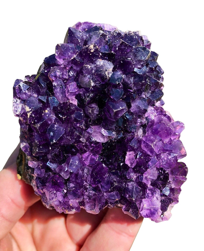 Raw Amethyst Crystal Cluster 1.5 to 6 Grade A Amethyst Cluster Rough Amethyst Geode High Quality Purple Amethyst Druze Cluster image 2