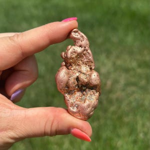 Surowy samorodek miedzi - kryształy i kamienie - naturalna miedź z Michigan - próbka miedzi - samorodki miedzi - metal miedziany