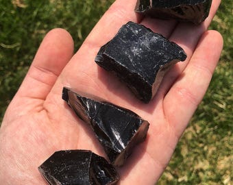 黒曜石 - メキシコ産未加工黒曜石 - 未加工黒曜石 - メキシコ産天然未加工黒曜石