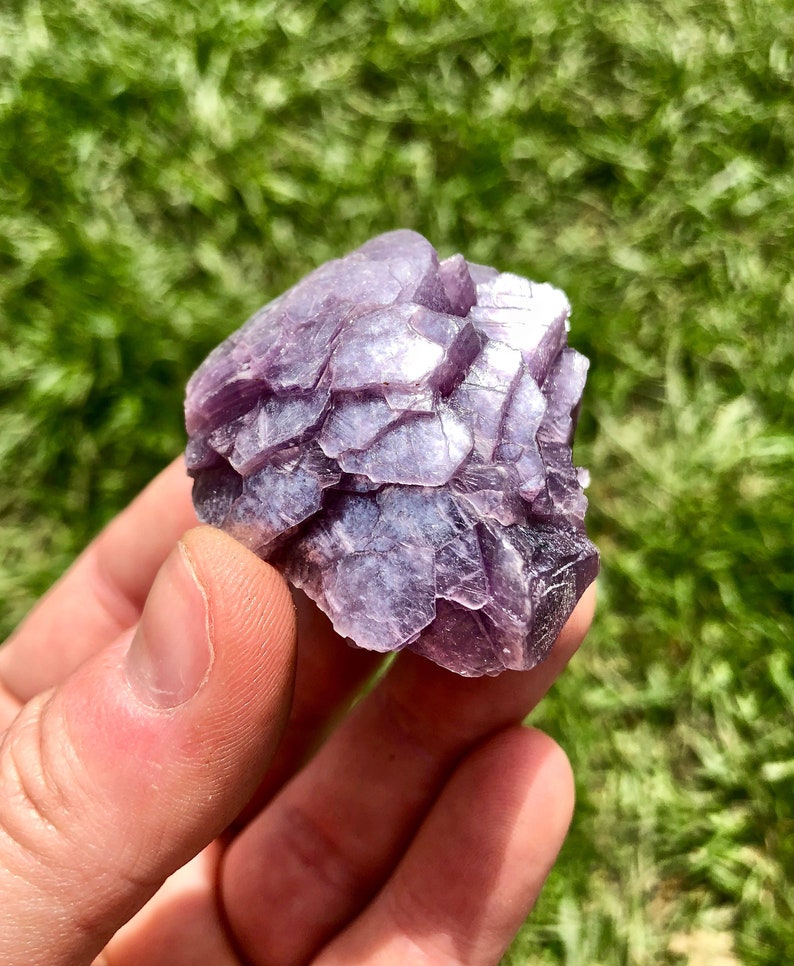 Raw Lepidolite Stone Ex-Quality Raw Lepidolite Crystal Cluster Rough Lepidolite Stone Purple Lepidolite Healing Crystal image 1