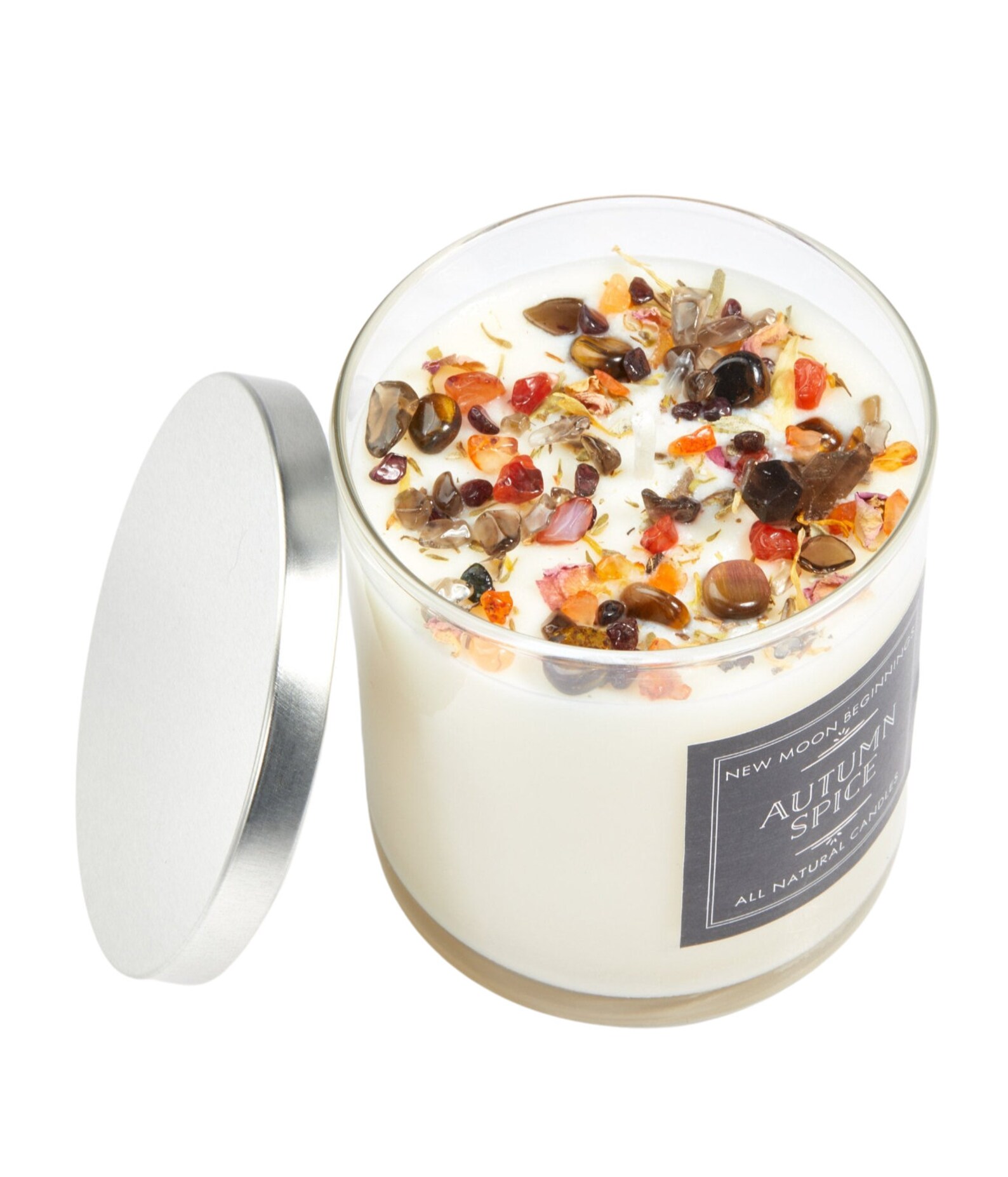 Autumn Spice Candles Fall Candles Energy Candles Crystal Etsy