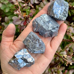 Raw Galena - Rough Galena Crystal - Galena Raw - Galena from Morocco - Raw Galena Mineral Specimen - Raw Silver Crystal - Galena Stone Rough image 5