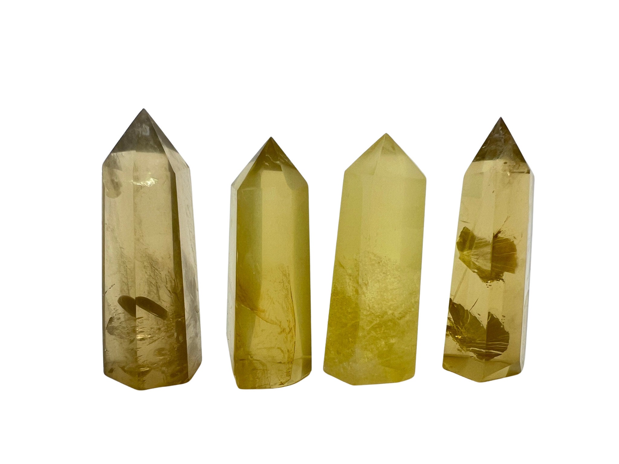 Citrine Point (1.5" to 4.5") Polished Citrine Crystal Point - Natural Citrine Stone - Polished Citrine Tower - Solar Plexus Chakra Stone