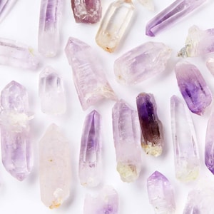 Veracruz Amethyst Points - Raw Amethyst Crystal Point (0.5&quot; - 1.25&quot;) - Amethyst Points from Veracruz, Mexico -  Rough Amethyst Veracruz Wand