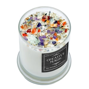 Creative Magic Candles - Focus & Concentration Candle - Soy Candle - Graduation Gift - Aromatherapy Candle for Creativity - Study Candle