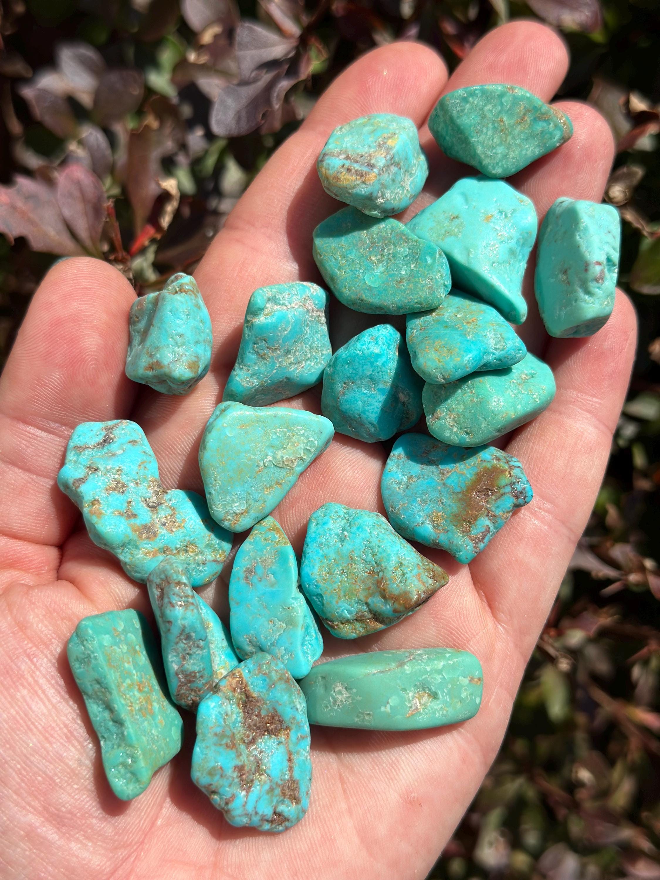 Raw Turquoise Stone From Tyrone - Rough Turquoise From Tyrone, New ...