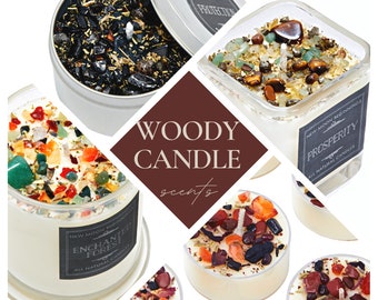 Woody Scented Candle - Protection and Grounding - Soy Wax Candles - Woody Scented Tealights - Aromatherapy - Fragrant Candles - Handmade!